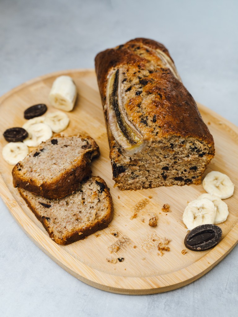 Le cake banane chocolat