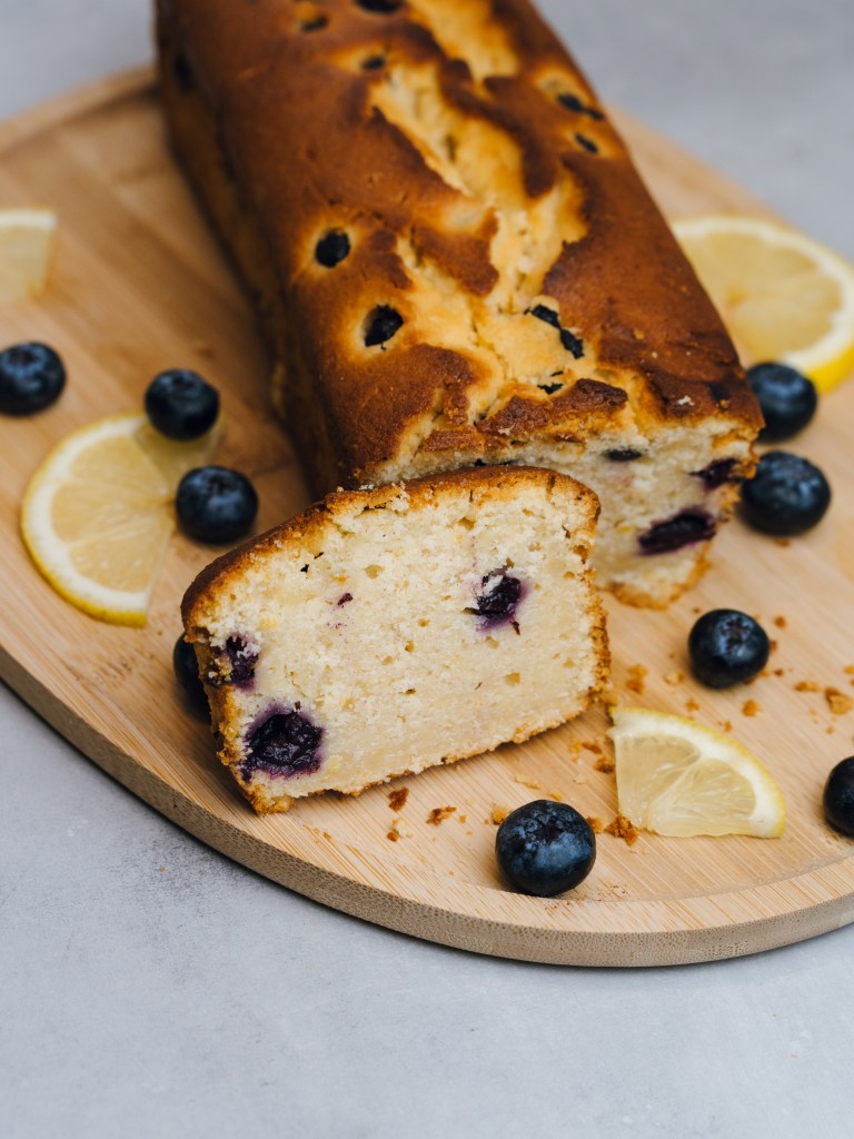 Le cake citron myrtilles