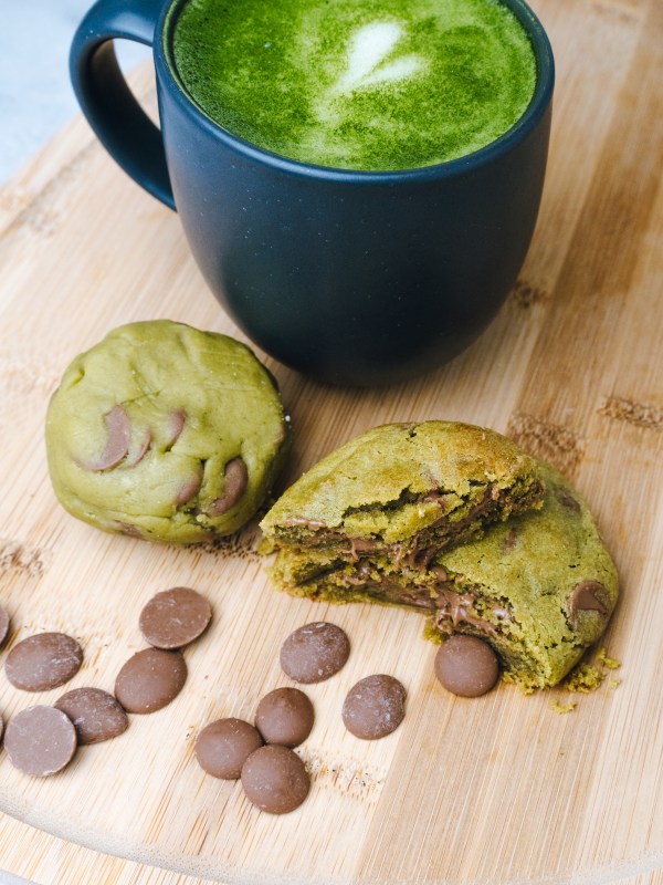 Les cookies matcha chocolat au lait