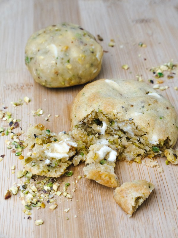 Le cookie pistache chocolat blanc